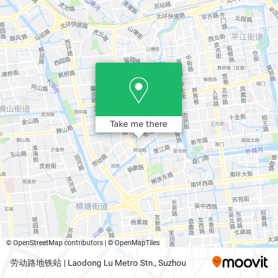 劳动路地铁站 | Laodong Lu Metro Stn. map