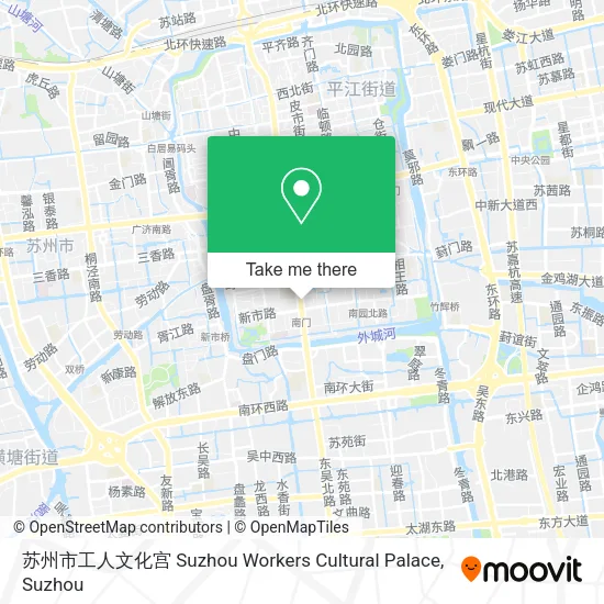 苏州市工人文化宫 Suzhou Workers Cultural Palace map
