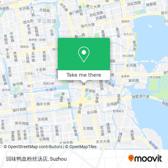 回味鸭血粉丝汤店 map