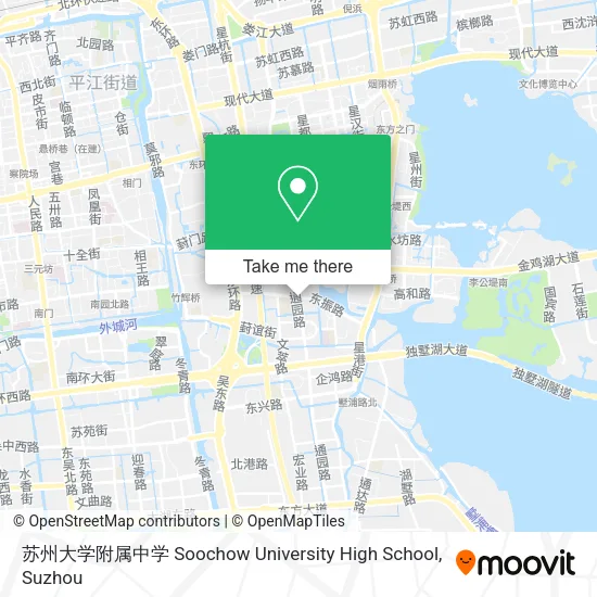 苏州大学附属中学 Soochow University High School map