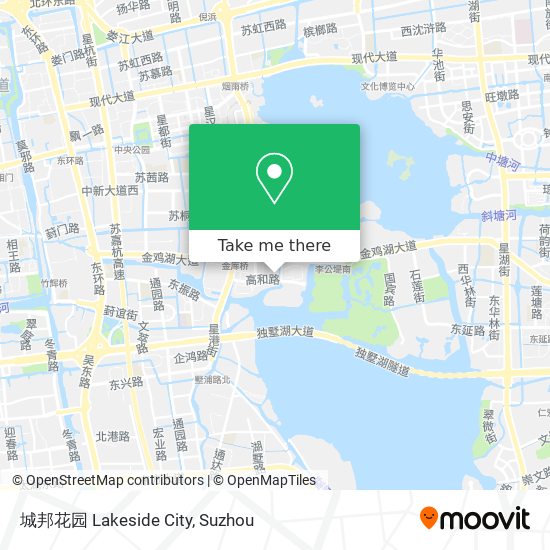 城邦花园 Lakeside City map