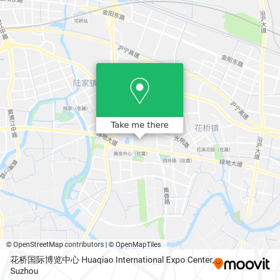 花桥国际博览中心 Huaqiao International Expo Center map