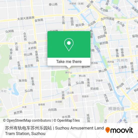 苏州有轨电车苏州乐园站 | Suzhou Amusement Land Tram Station map