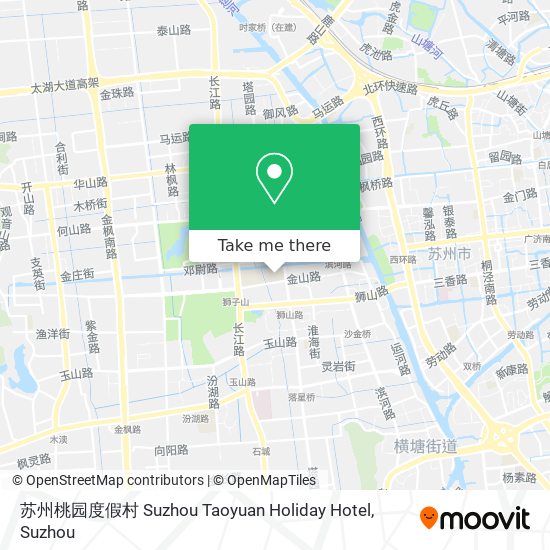 苏州桃园度假村 Suzhou Taoyuan Holiday Hotel map