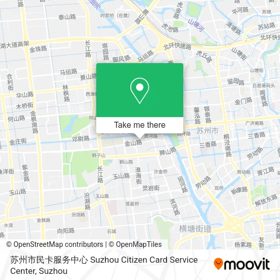 苏州市民卡服务中心 Suzhou Citizen Card Service Center map