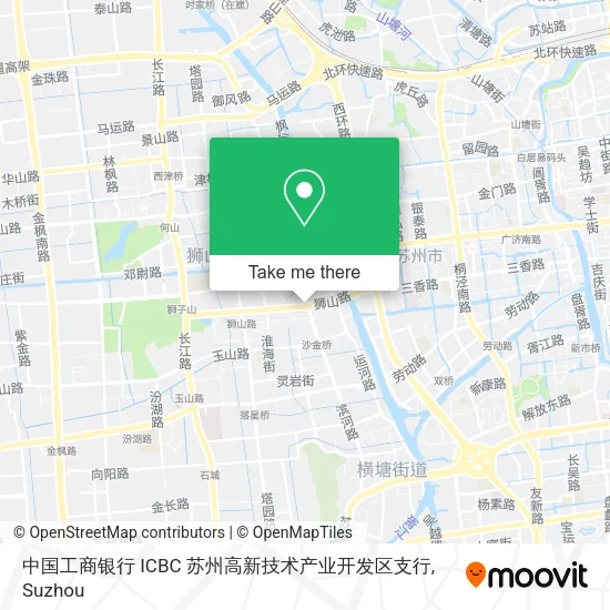 中国工商银行 ICBC 苏州高新技术产业开发区支行 map