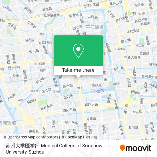 苏州大学医学部 Medical College of Soochow University map