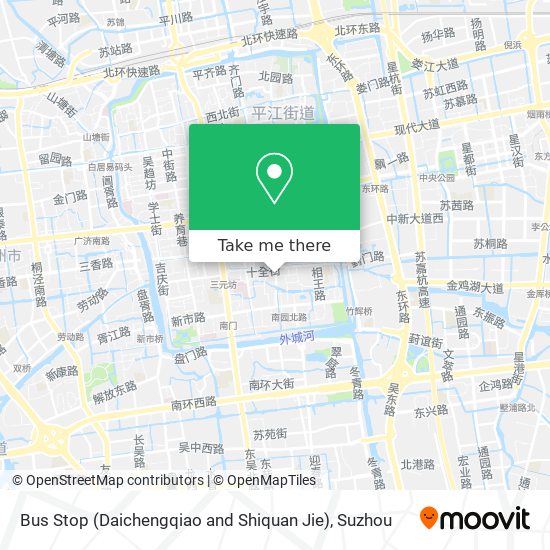 Bus Stop (Daichengqiao and Shiquan Jie) map