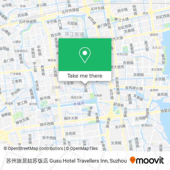 苏州旅居姑苏饭店 Gusu Hotel Travellers Inn map