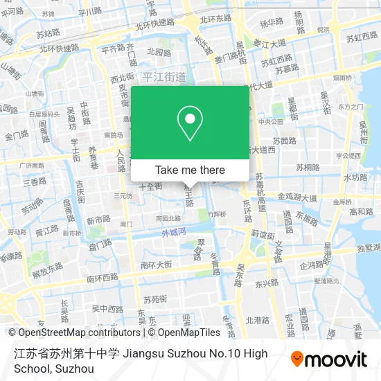 江苏省苏州第十中学 Jiangsu Suzhou No.10 High School map
