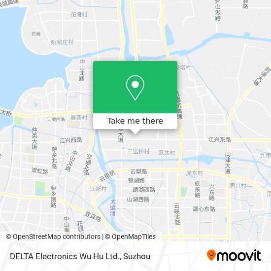 DELTA  Electronics Wu Hu Ltd. map