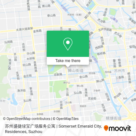 苏州盛捷绿宝广场服务公寓 | Somerset Emerald City, Residences map