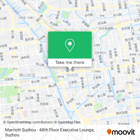 Marriott Suzhou - 48th Floor Executive Lounge map