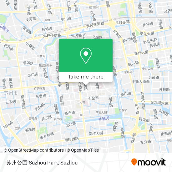 苏州公园 Suzhou Park map