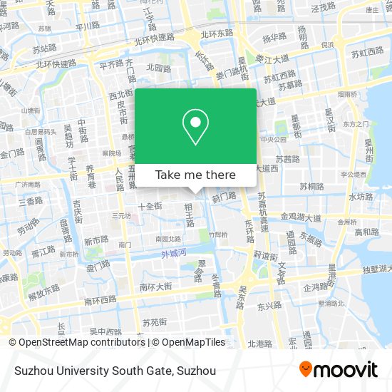 Suzhou University South Gate map