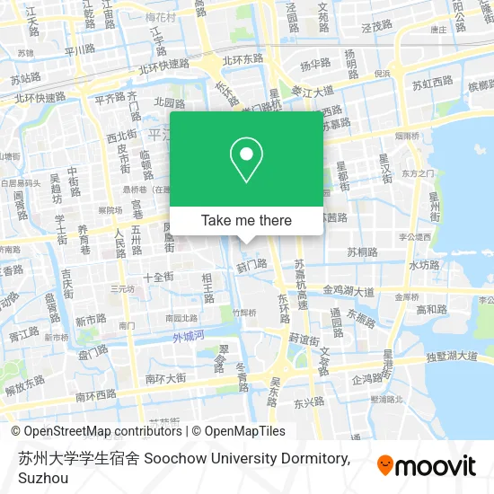 苏州大学学生宿舍 Soochow University Dormitory map