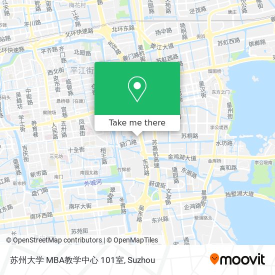 苏州大学 MBA教学中心 101室 map