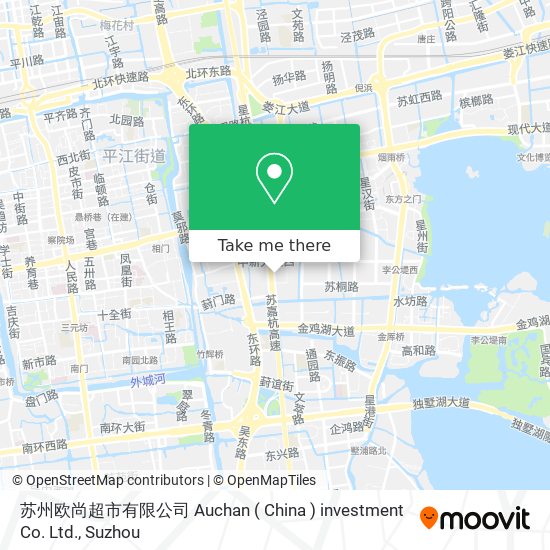 苏州欧尚超市有限公司 Auchan ( China ) investment Co. Ltd. map