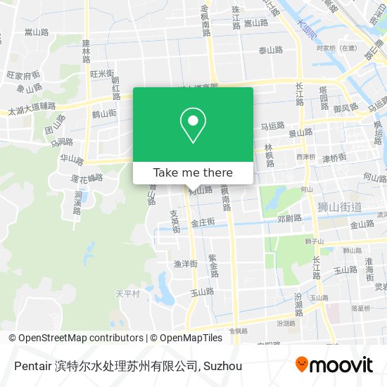 Pentair 滨特尔水处理苏州有限公司 map
