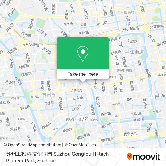 苏州工投科技创业园 Suzhou Gongtou Hi-tech Pioneer Park map