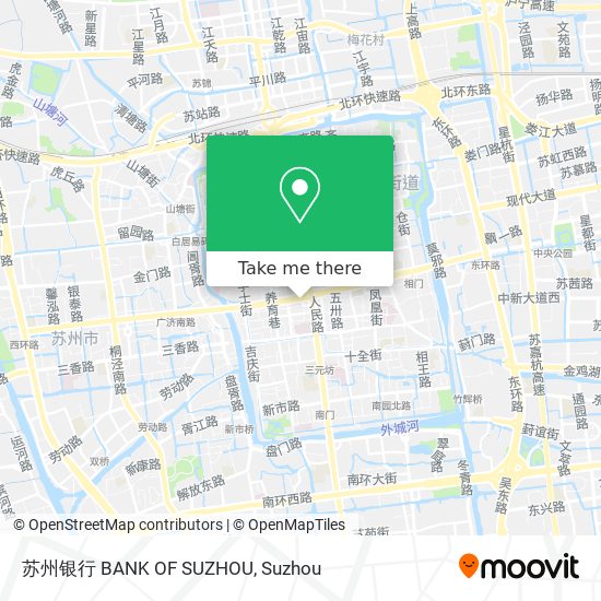 苏州银行 BANK OF SUZHOU map