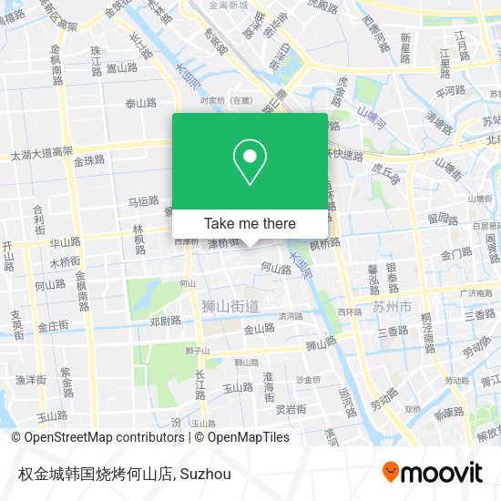 权金城韩国烧烤何山店 map