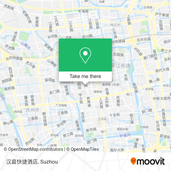 汉庭快捷酒店 map