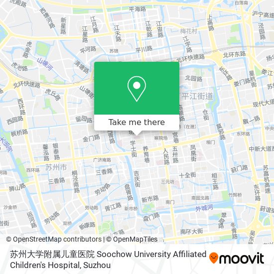 苏州大学附属儿童医院 Soochow University Affiliated Children's Hospital map