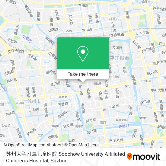 苏州大学附属儿童医院 Soochow University Affiliated Children's Hospital map