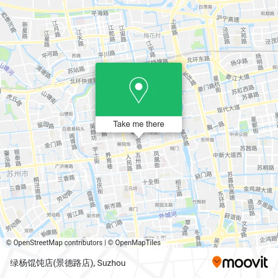 绿杨馄饨店(景德路店) map
