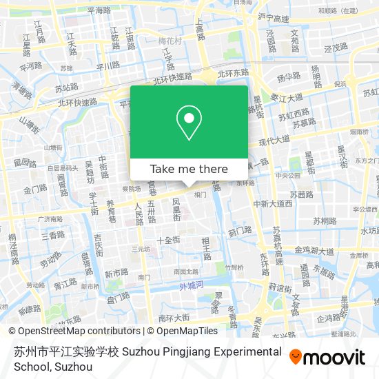 苏州市平江实验学校 Suzhou Pingjiang Experimental School map