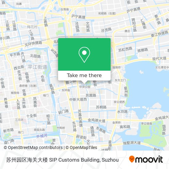 苏州园区海关大楼 SIP Customs Building map