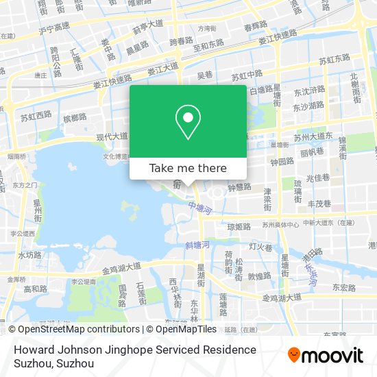 Howard Johnson Jinghope Serviced Residence Suzhou map