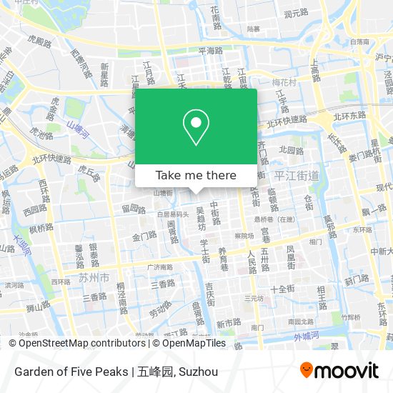 Garden of Five Peaks | 五峰园 map