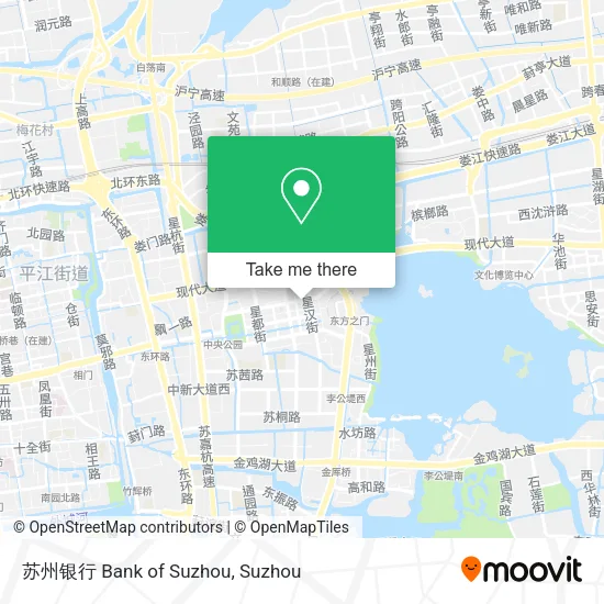 苏州银行 Bank of Suzhou map