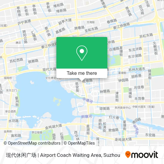 现代休闲广场 | Airport Coach Waiting Area map