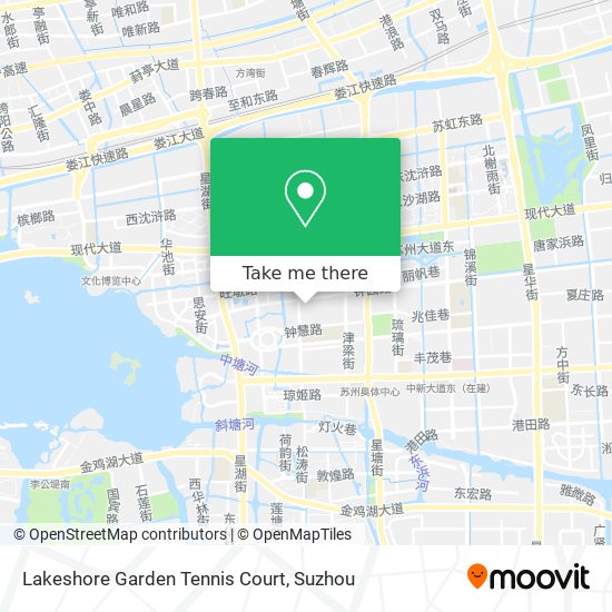 Lakeshore Garden Tennis Court map