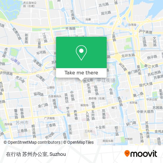 在行动 苏州办公室 map