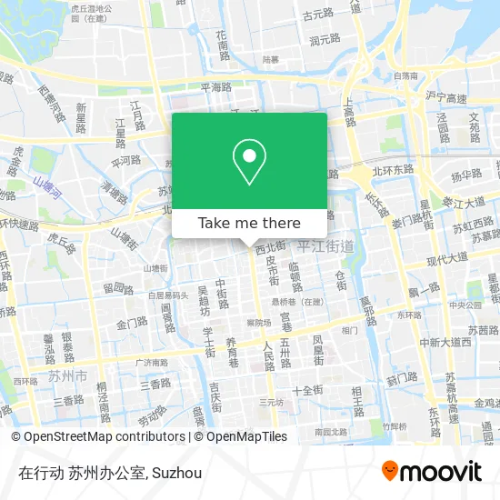 在行动 苏州办公室 map