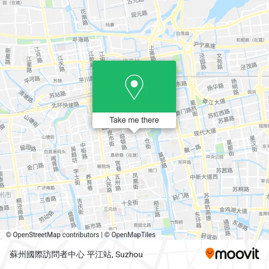 蘇州國際訪問者中心 平江站 map