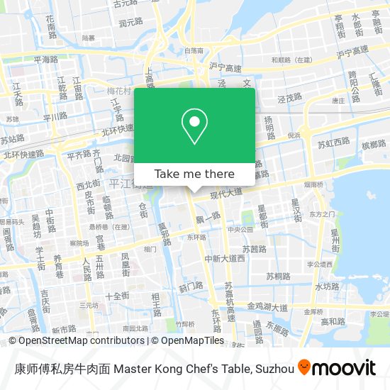 康师傅私房牛肉面 Master Kong Chef's Table map