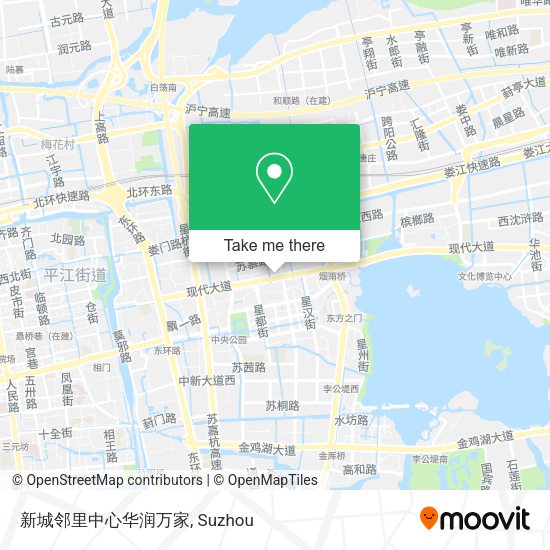新城邻里中心华润万家 map