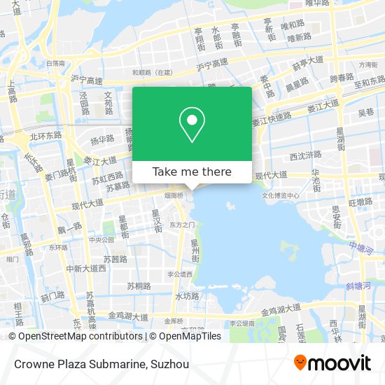 Crowne Plaza Submarine map