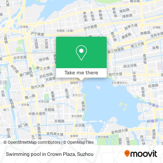 Swimming pool in Crown Plaza map