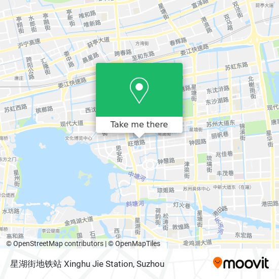 星湖街地铁站 Xinghu Jie Station map