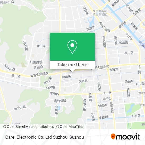 Carel Electronic Co. Ltd Suzhou map