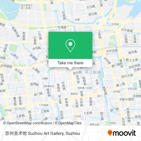 苏州美术馆 Suzhou Art Gallery map