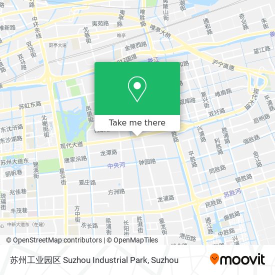 苏州工业园区 Suzhou Industrial Park map