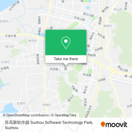 苏高新软件园 Suzhou Software Technology Park map