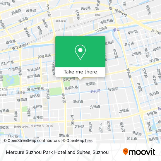 Mercure Suzhou Park Hotel and Suites map